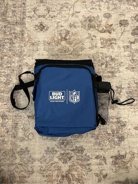 NFL Blue Insulated Crossbody Cooler Bag Game Day Tailgate Lunch Bag Lunch Box